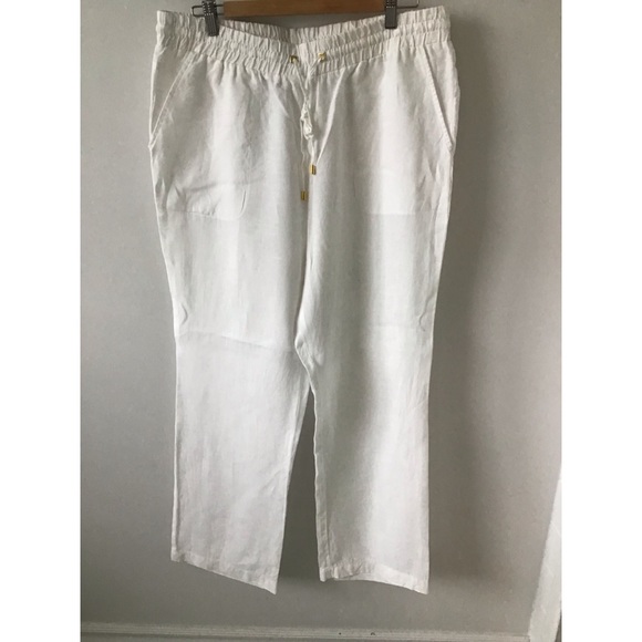 White linen pants - Picture 1 of 2